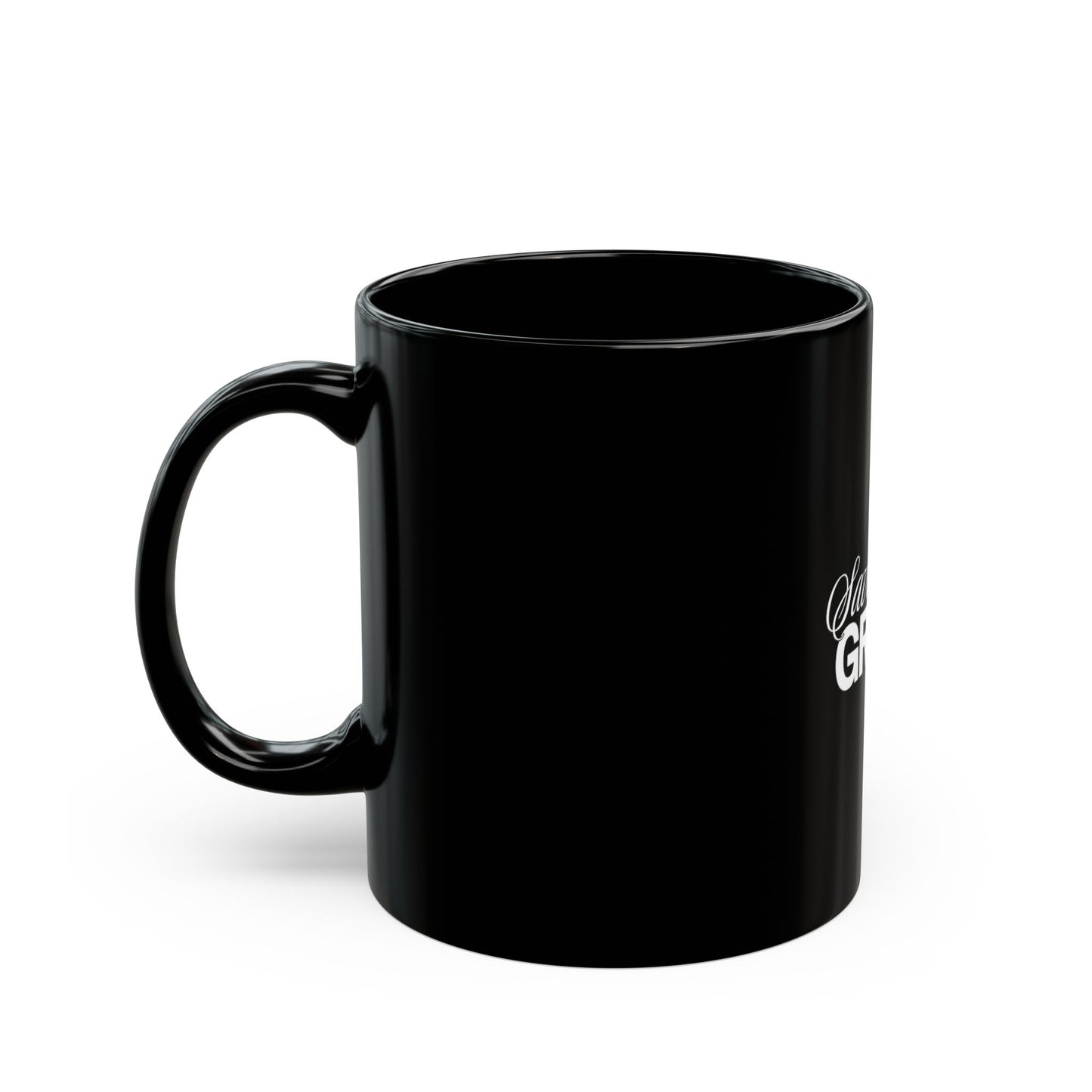 Saved By Grace Black Coffee Mug — Inspirational Christian Gospel Gift (11oz & 15oz) - www.trendingbestsellers.com