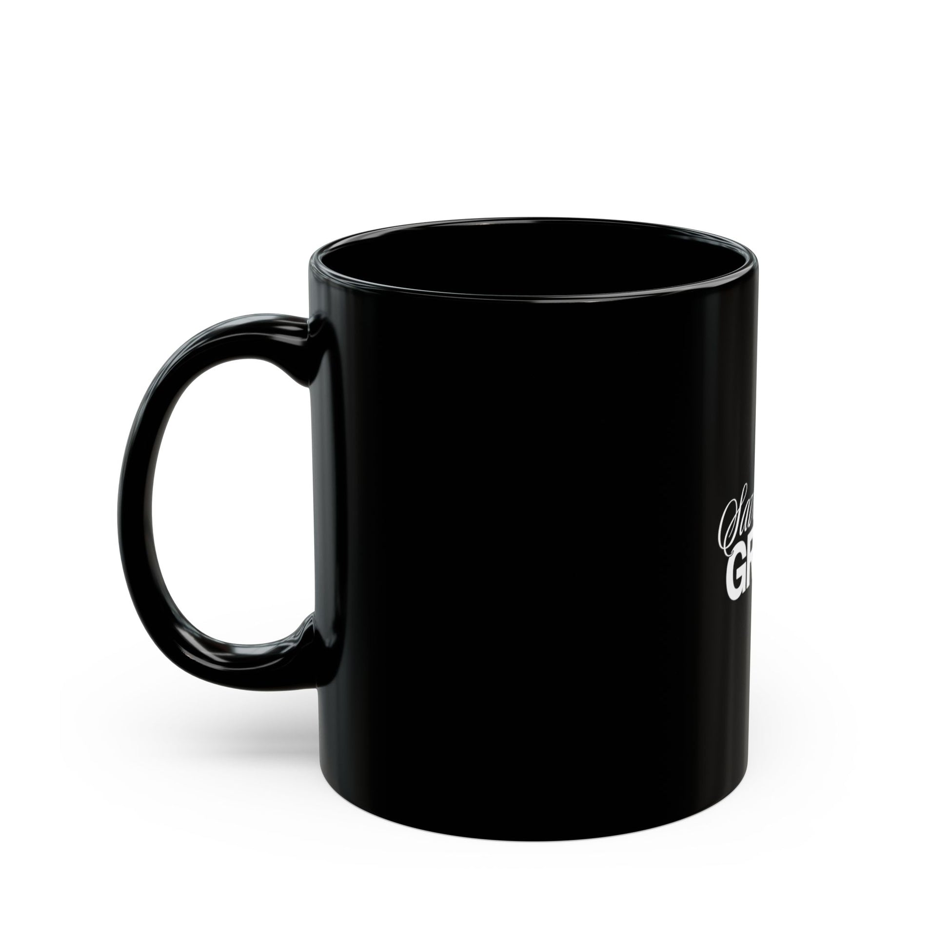 Saved By Grace Black Coffee Mug — Inspirational Christian Gospel Gift (11oz & 15oz) - www.trendingbestsellers.com