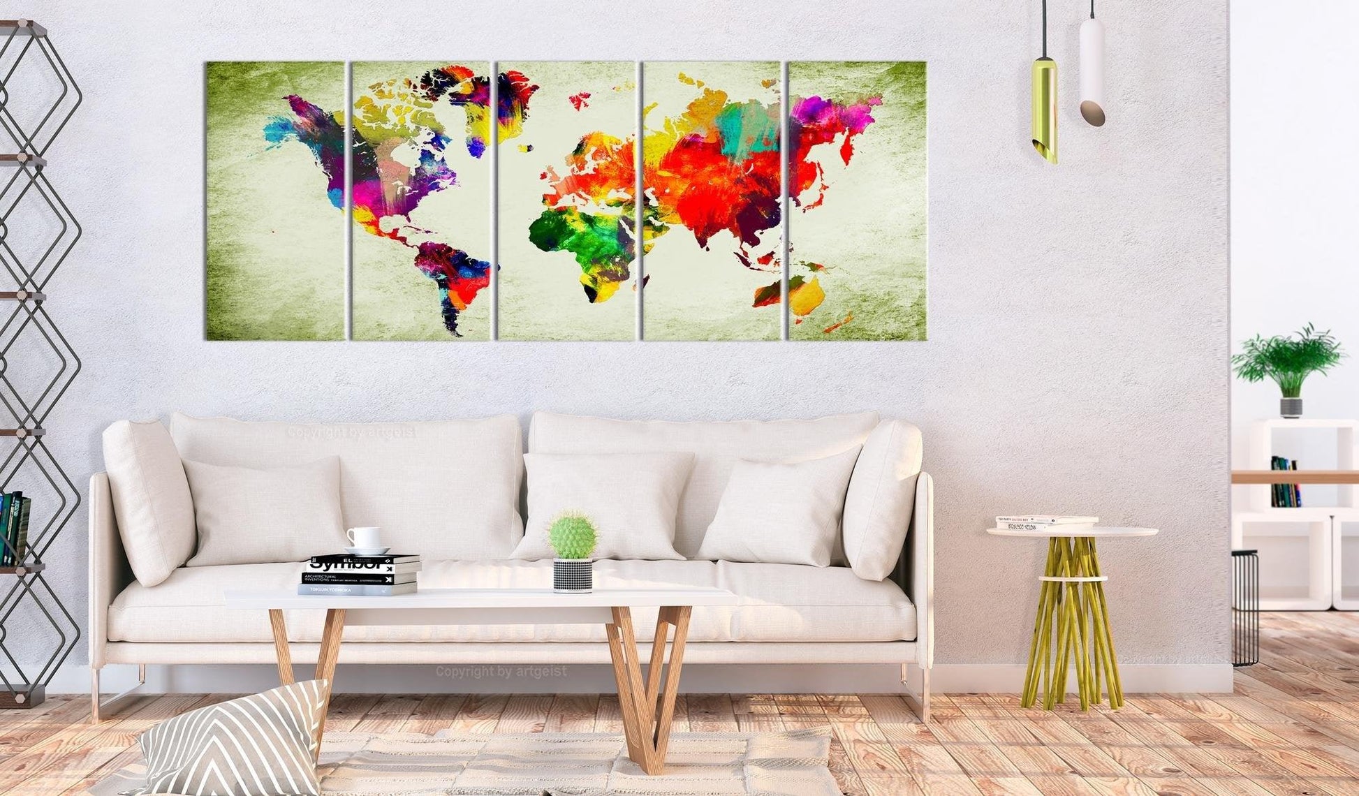 Canvas Print - Colourful Continents - www.trendingbestsellers.com