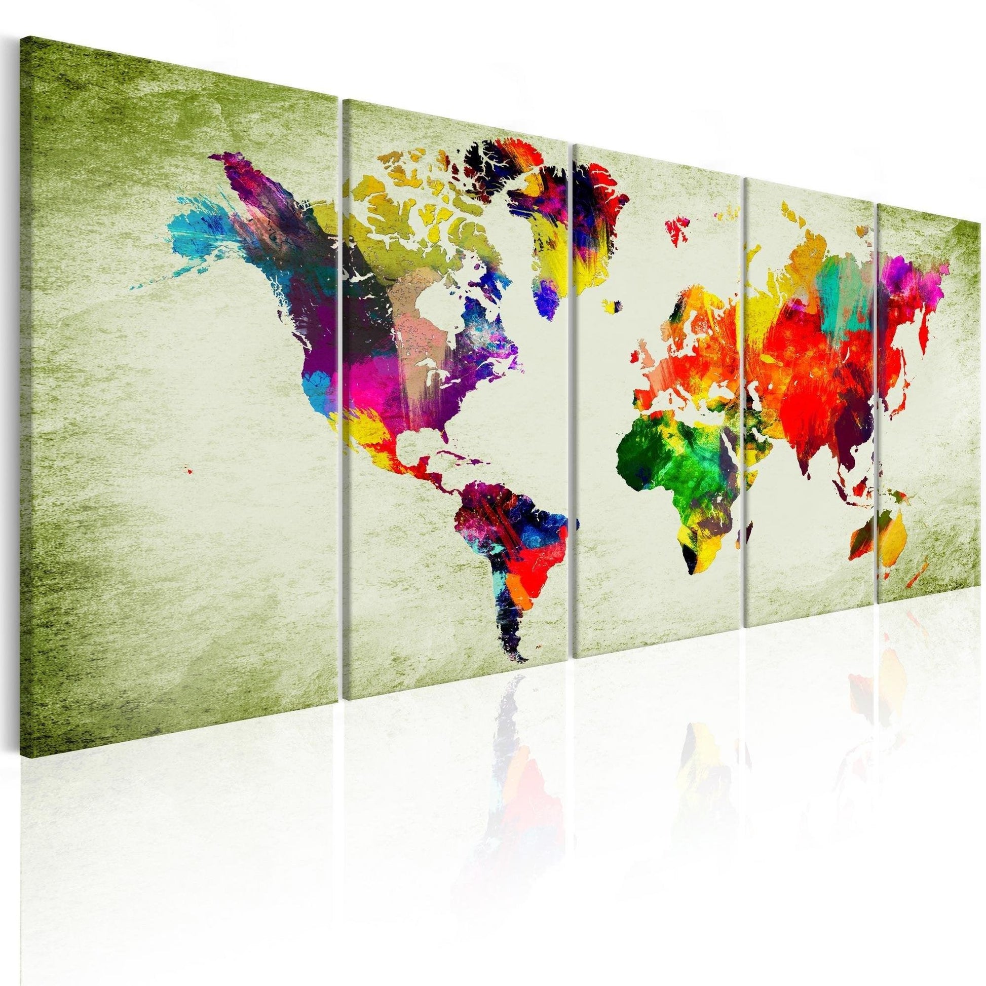 Canvas Print - Colourful Continents - www.trendingbestsellers.com