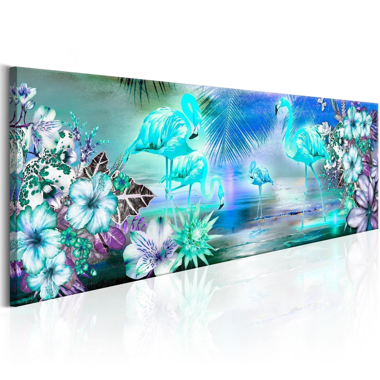 Canvas Print - Flamingoes by Night - www.trendingbestsellers.com