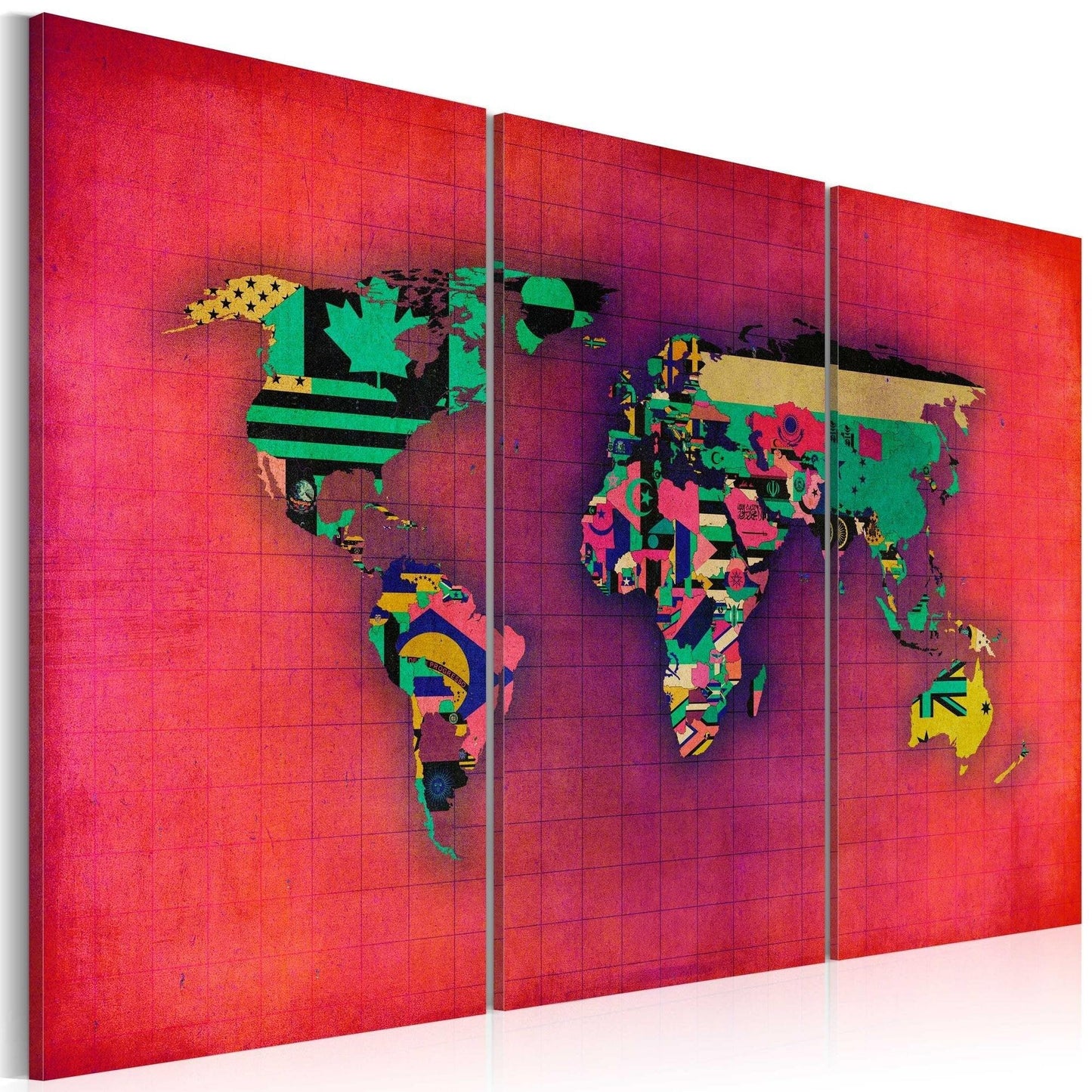 Canvas Print - The World is mine - triptych - www.trendingbestsellers.com