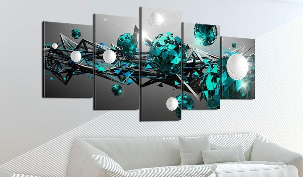 Canvas Print - Turquoise Solar System - www.trendingbestsellers.com